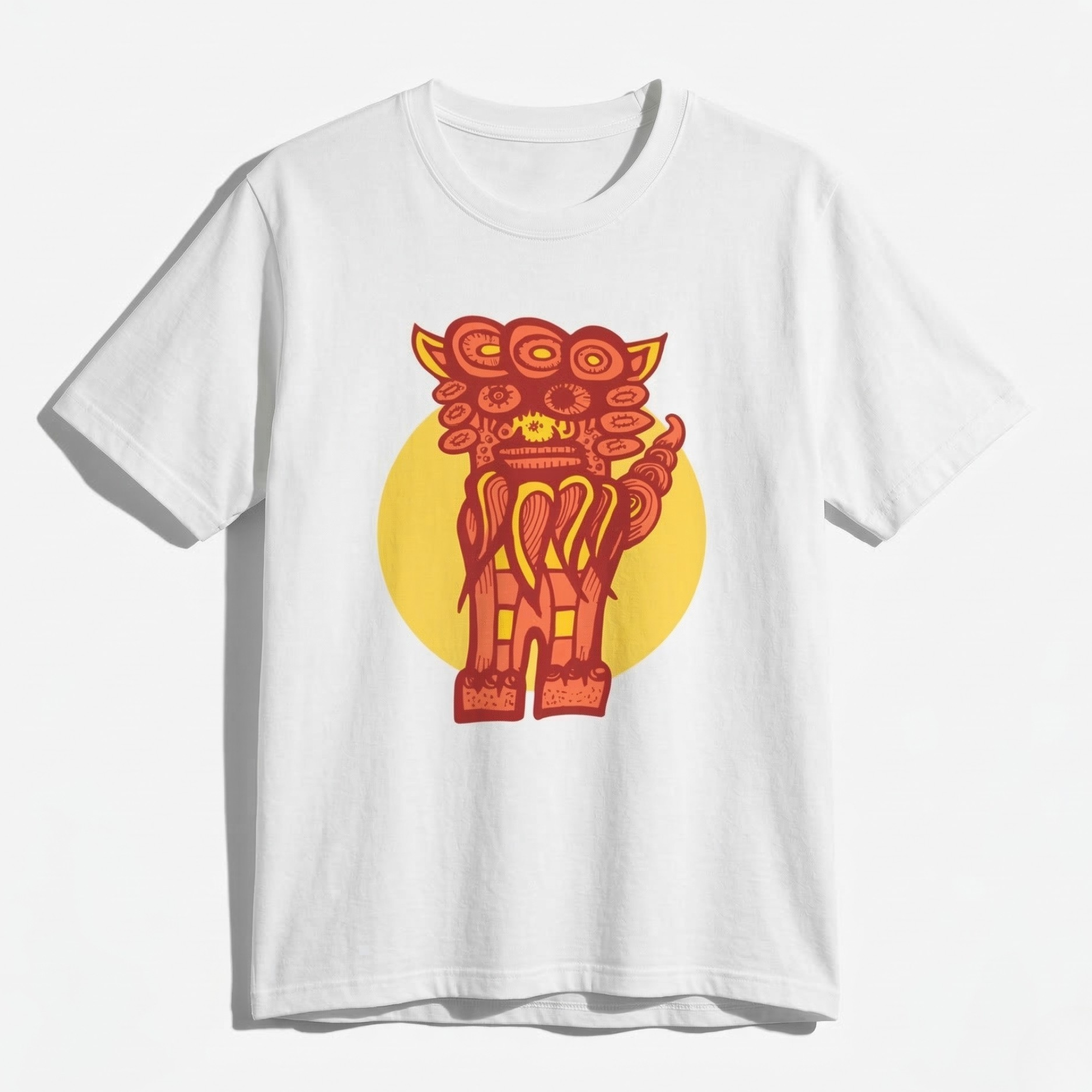 Japanese Shisa T-Shirt – Okinawan Pop Art Graphic Tee