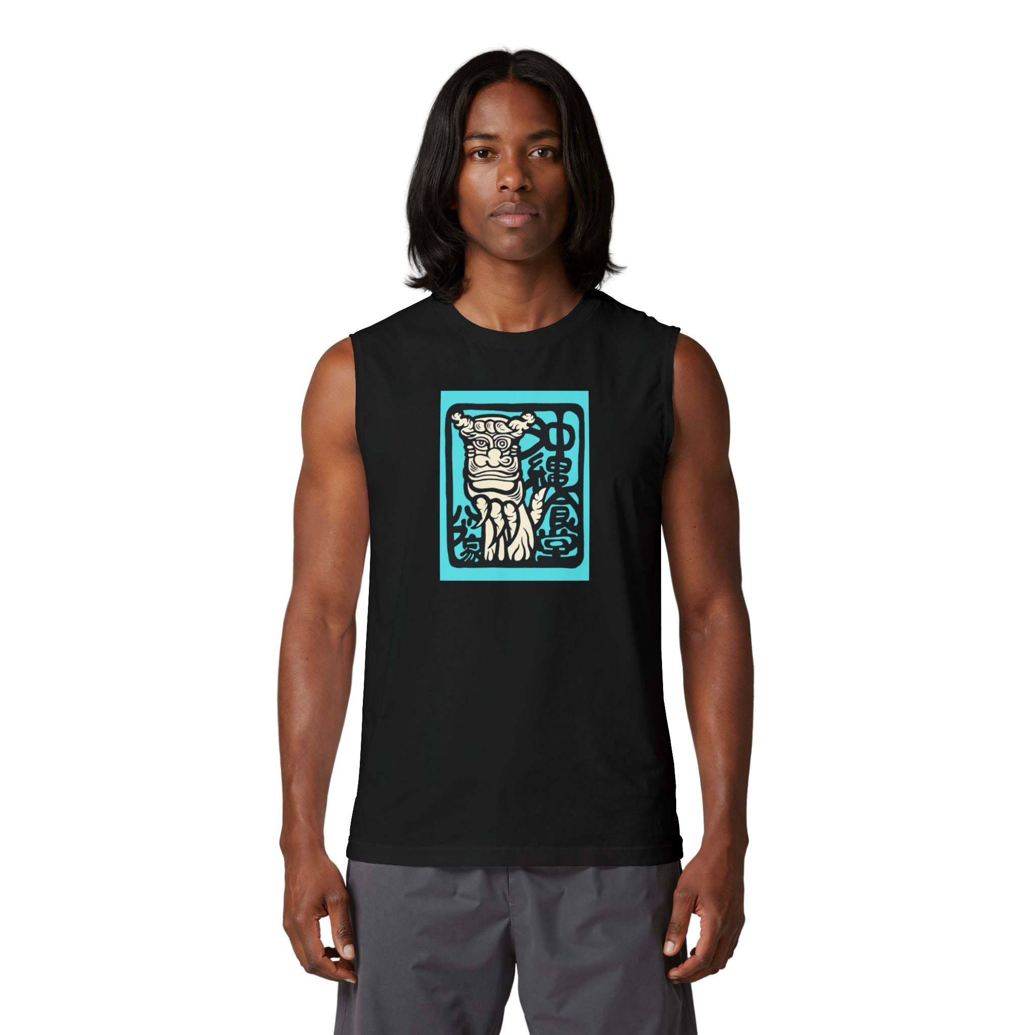 Japanese “Shisa” Tank Top — Okinawan Good luck  Muscle Tee