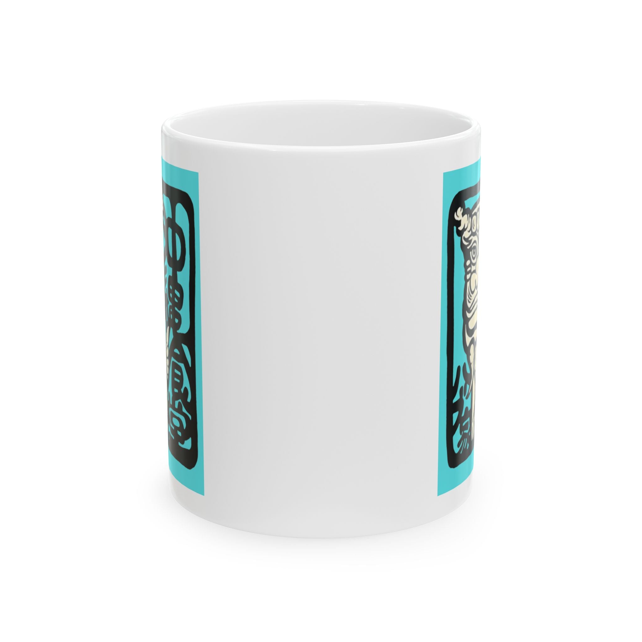 Okinawa Shisa Mug – Japanese Culture Coffee Cup Gift for Japan Lovers