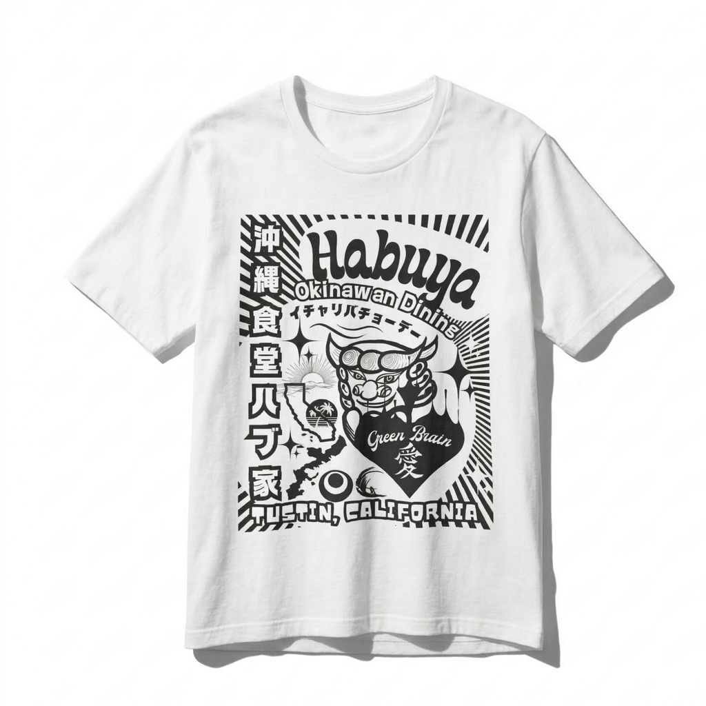 Okinawa Graphic T-Shirt – Japanese Culture Streetwear Tee | Habuya