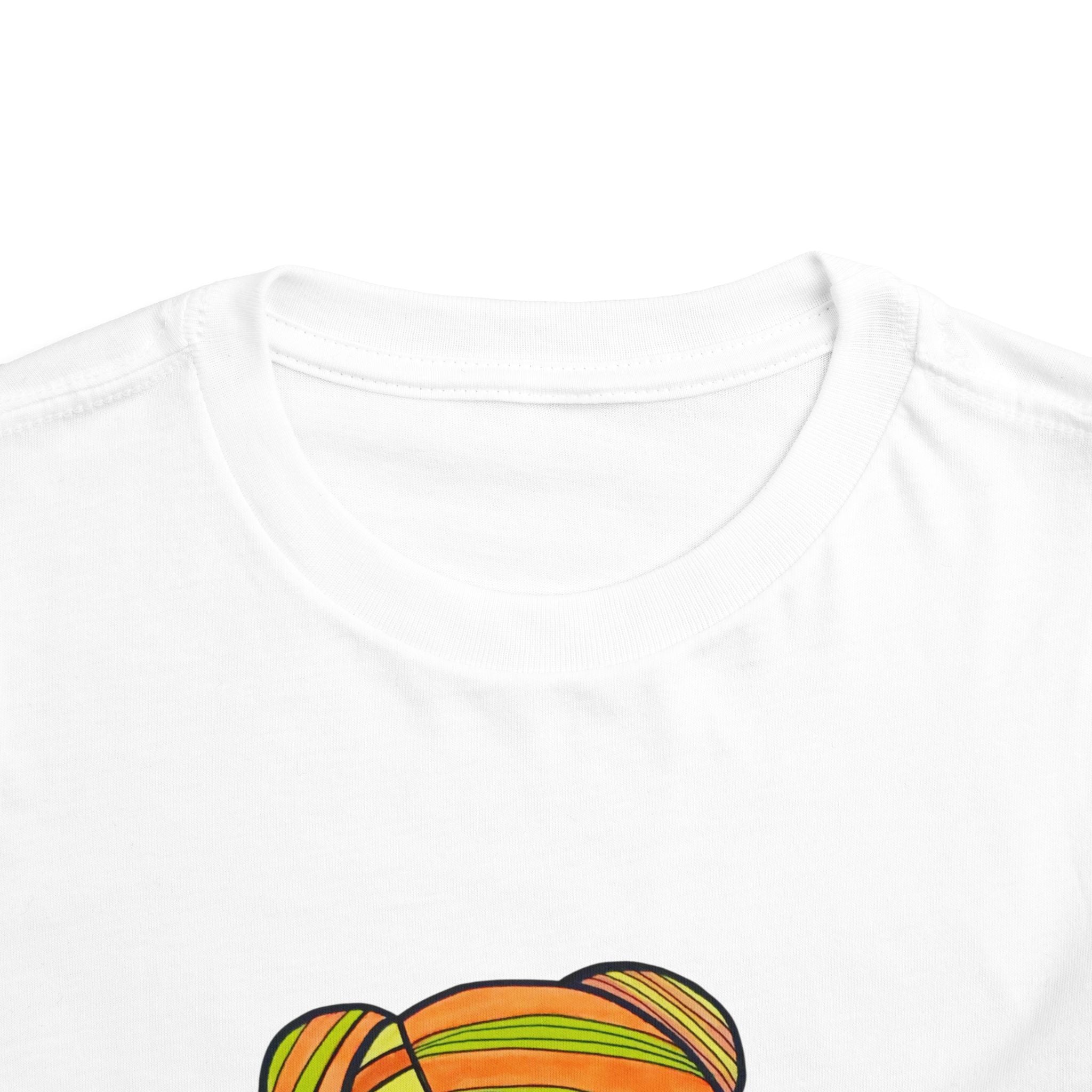 Toddler Tee — Cute Green Turban Baby Illustration