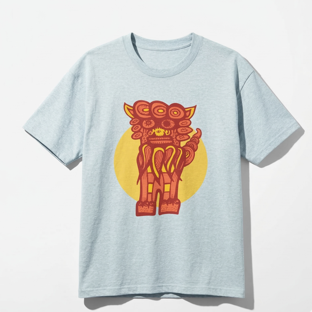 Japanese Shisa T-Shirt – Okinawan Pop Art Graphic Tee