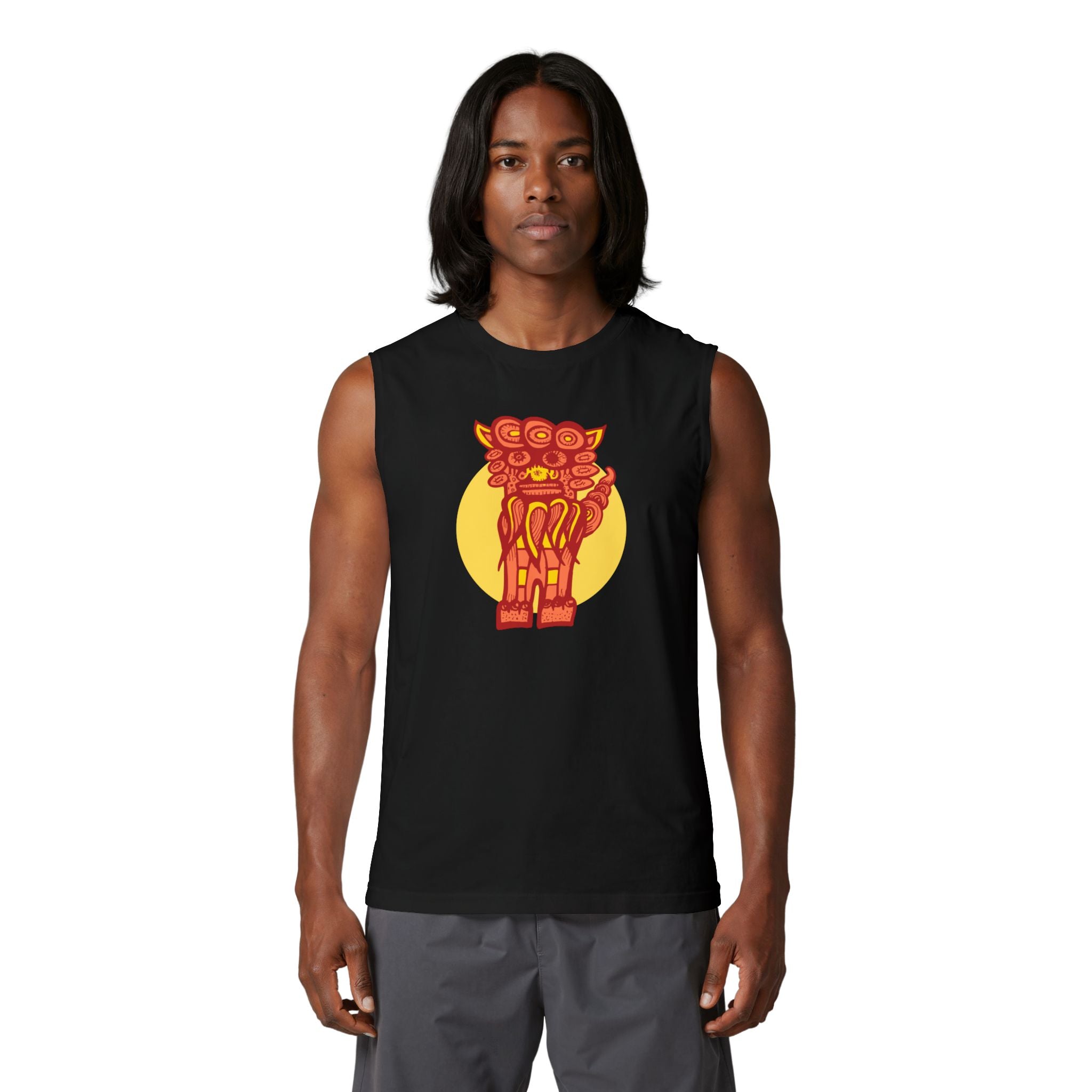 Japanese “Shisa” Tank Top — Okinawan Good luck  Muscle Tee