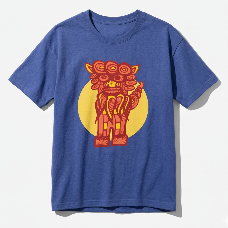 Japanese Shisa T-Shirt – Okinawan Pop Art Graphic Tee
