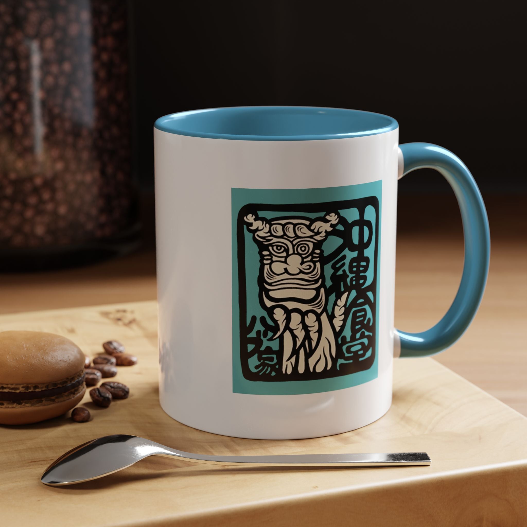 Okinawa Shisa Mug – Japanese Culture Coffee Cup Gift for Japan Lovers