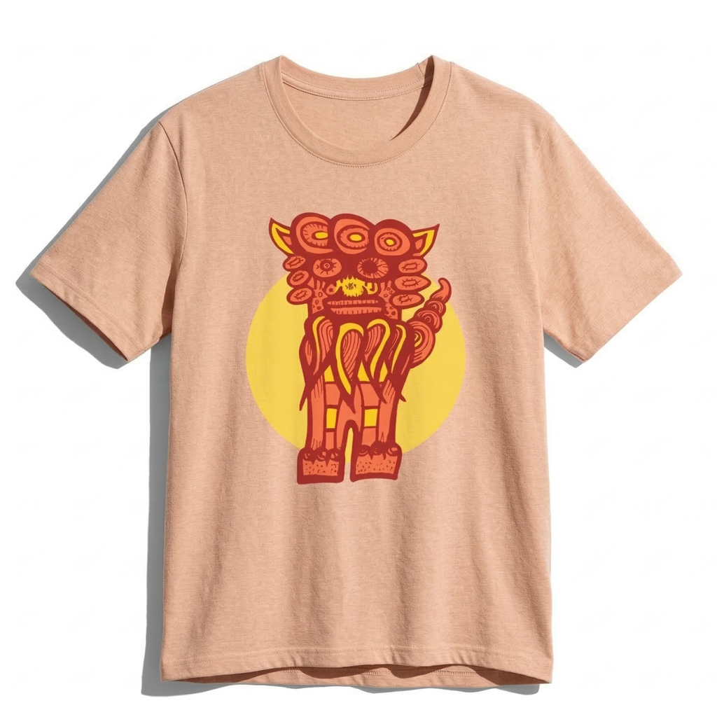 Japanese Shisa T-Shirt – Okinawan Pop Art Graphic Tee