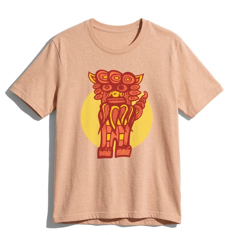 Japanese Shisa T-Shirt – Okinawan Pop Art Graphic Tee