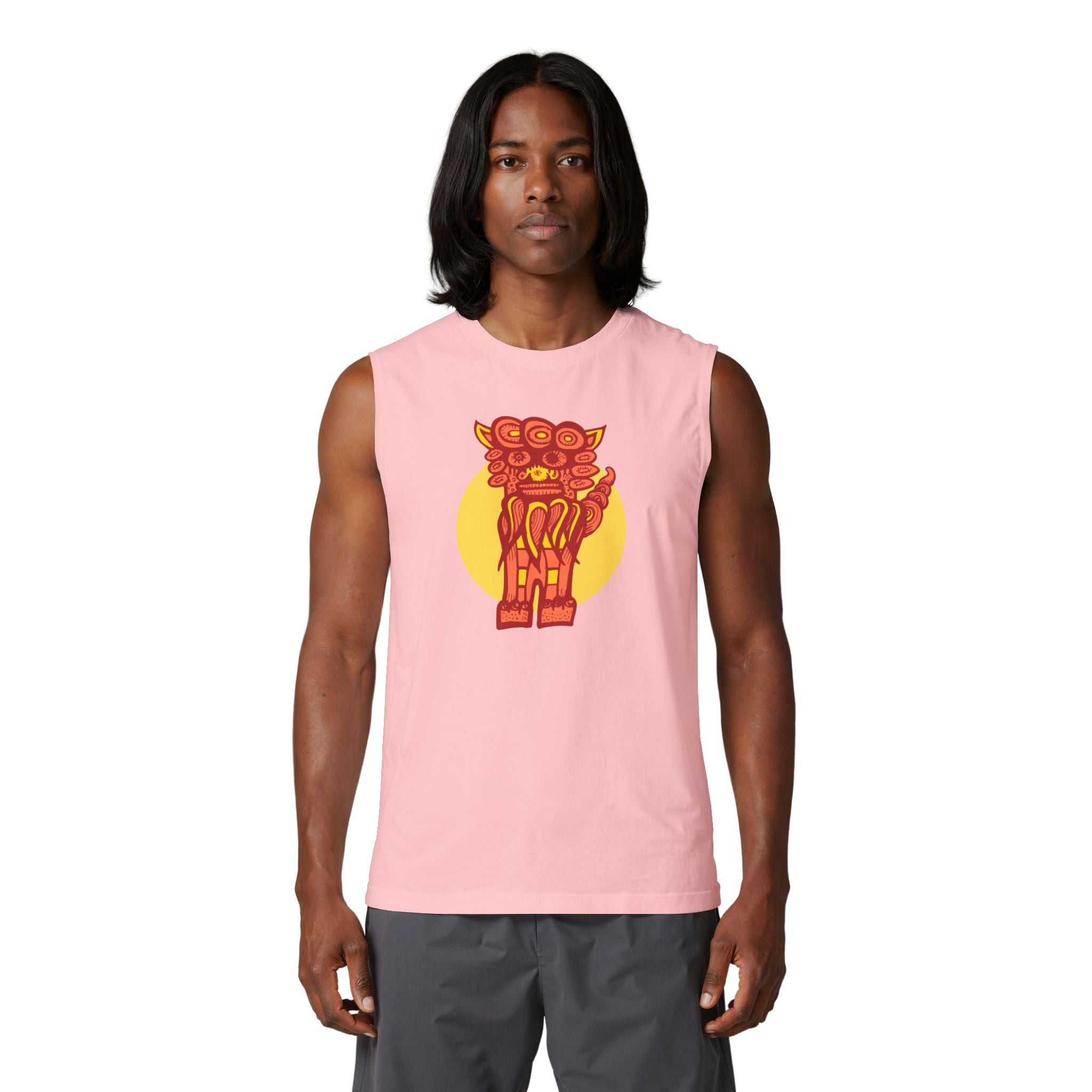 Japanese “Shisa” Tank Top — Okinawan Good luck  Muscle Tee