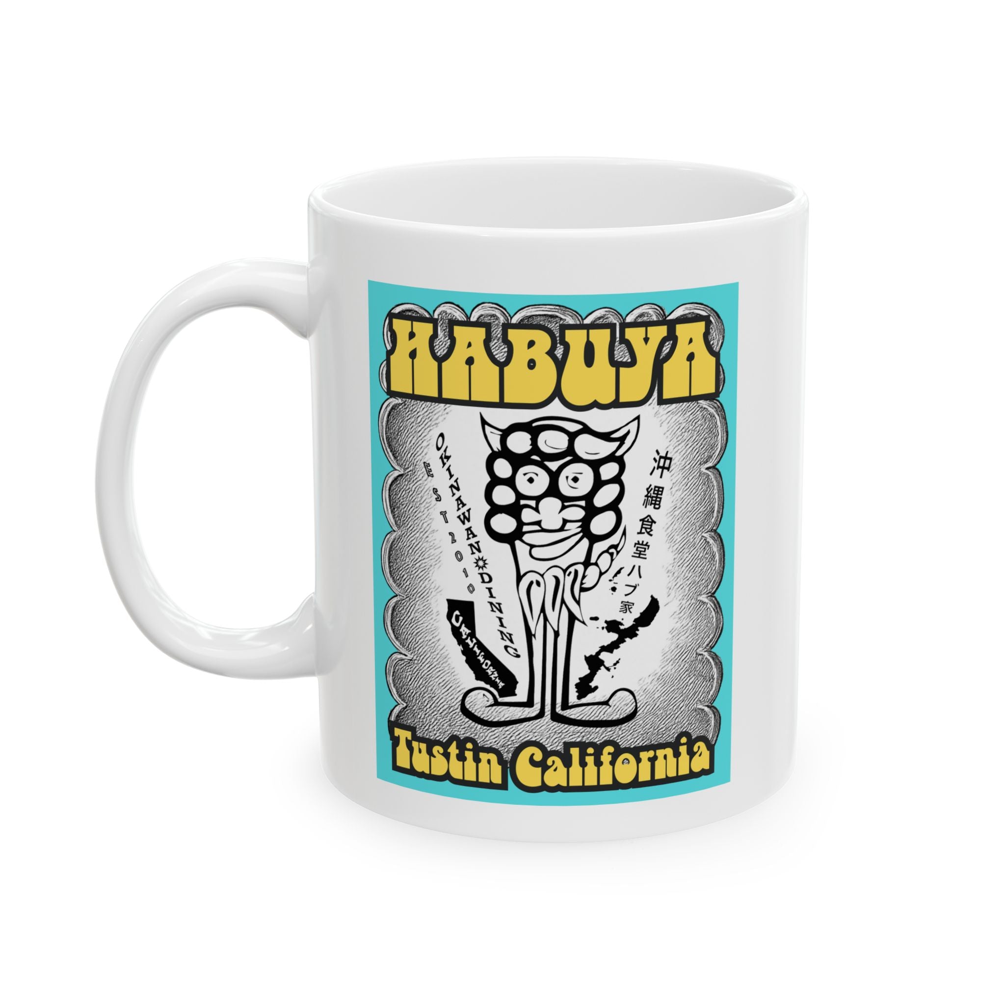 Vintage Okinawa Shisa Mug | Tustin California Souvenir Edition
