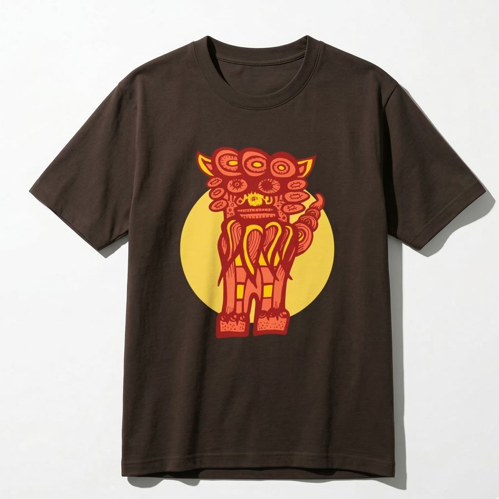 Japanese Shisa T-Shirt – Okinawan Pop Art Graphic Tee
