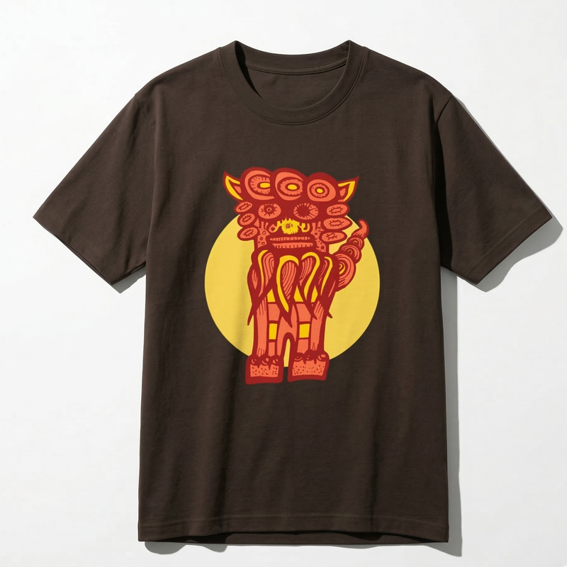 Japanese Shisa T-Shirt – Okinawan Pop Art Graphic Tee
