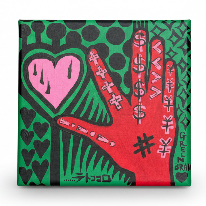 The Pink Hand- Green Brain